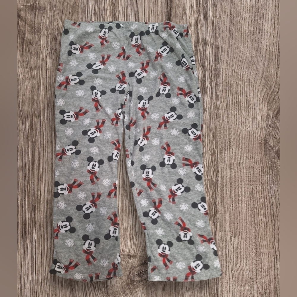 Mickey Mouse with Scarf Winter Fleece Pajama Pants